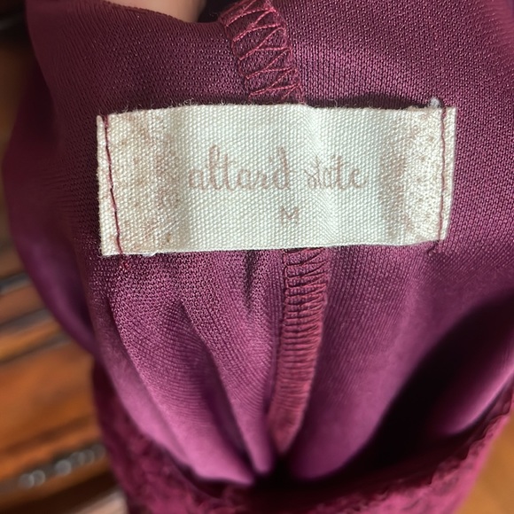 Altar’d State wine colored lace dress. Medium. - Picture 4 of 4